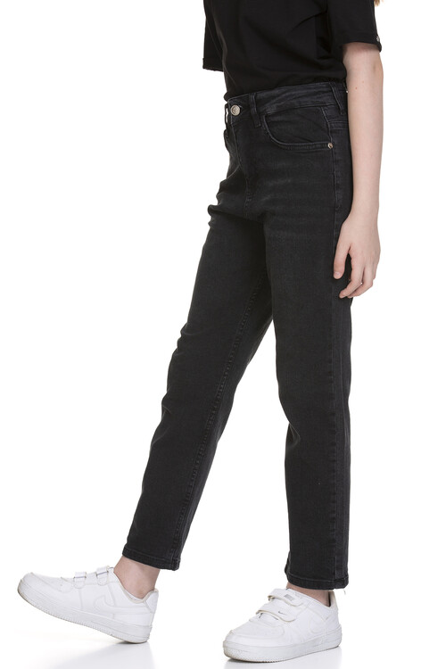 Kız Çocuk Okul Tarz Jean Kot Pantolon 9-15 Yaş Lx134