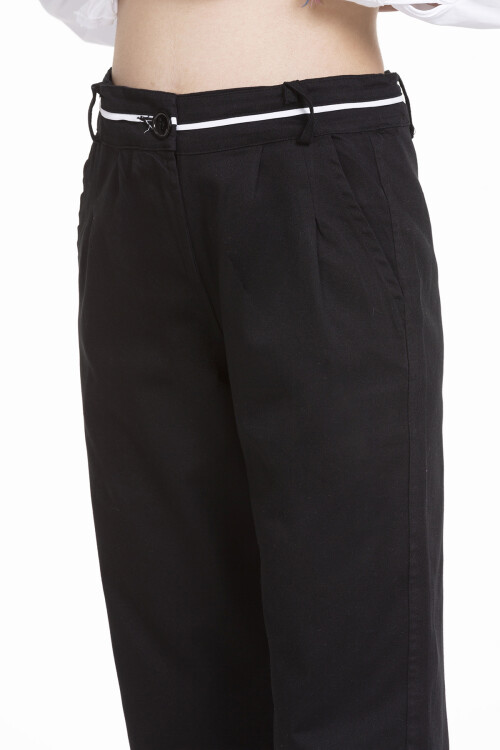 Kız Çocuk Beli Ayarlanabilir Gabardin Pantolon 9-14 Yaş Lx246