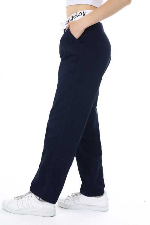 Kız Çocuk Bel İşlemeli Gabardin Pantolon 9-14 Yaş Lx253