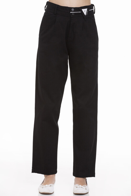 Kız Çocuk Beli Ayarlanabilir Gabardin Pantolon 9-14 Yaş Lx247