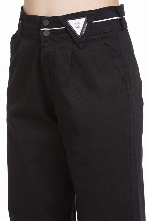 Kız Çocuk Beli Ayarlanabilir Gabardin Pantolon 9-14 Yaş Lx247
