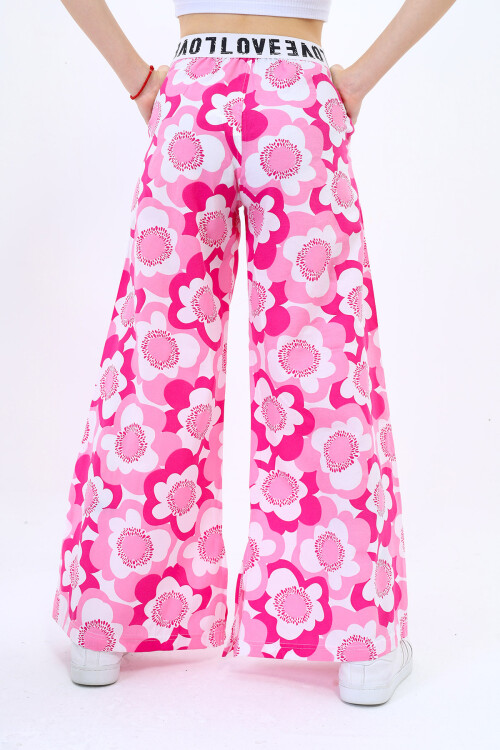 Kız Çocuk Geniş Paçalı Yazlık Alt 9-14 Yaş Lx234-1