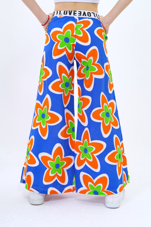 Kız Çocuk Geniş Paçalı Yazlık Alt 9-14 Yaş Lx234-1