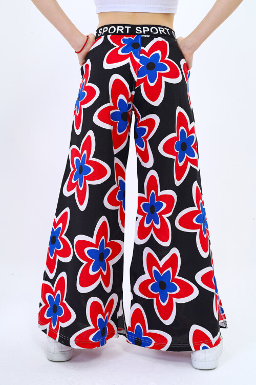 Kız Çocuk Geniş Paçalı Yazlık Alt 9-14 Yaş Lx234-1