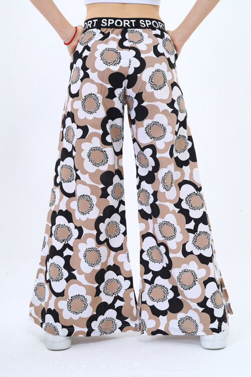 Kız Çocuk Geniş Paçalı Yazlık Alt 9-14 Yaş Lx234-1