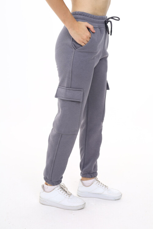 Kız Çocuk Kargo Cepli Eşofman Alt 7-13 Yaş Lx284