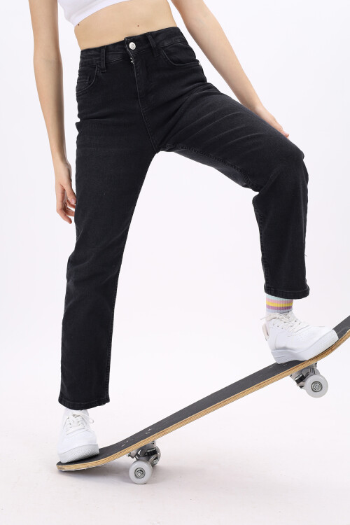 Kız Çocuk Okul Tarz Jean Kot Pantolon 9-15 Yaş Lx134