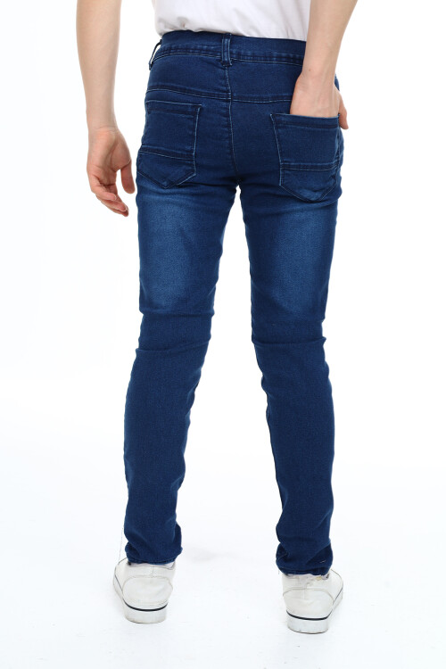 Erkek Çocuk Likralı -Ekstra Esnek Jean Pantolon 12-16 Yaş Lxz200