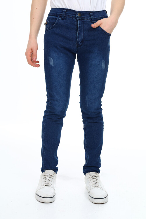 Erkek Çocuk Likralı -Ekstra Esnek Jean Pantolon 12-16 Yaş Lxz200