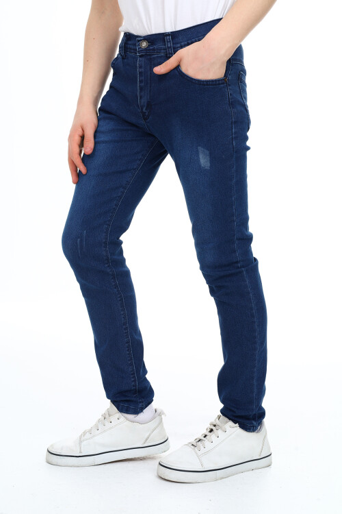 Erkek Çocuk Likralı -Ekstra Esnek Jean Pantolon 12-16 Yaş Lxz200