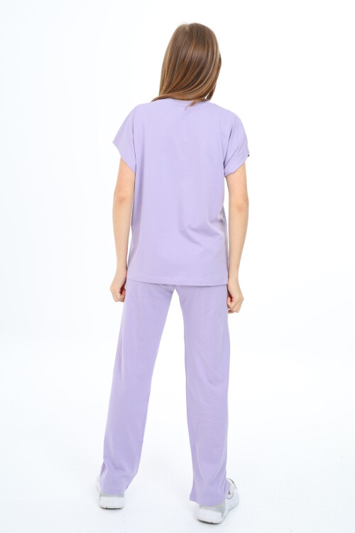 Kız Çocuk Baskısız  Alt-Üst Takım 9-14 Yaş LX002