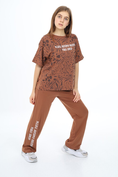 Kız Çocuk Desenli Takım 9-14 Yaş Px010