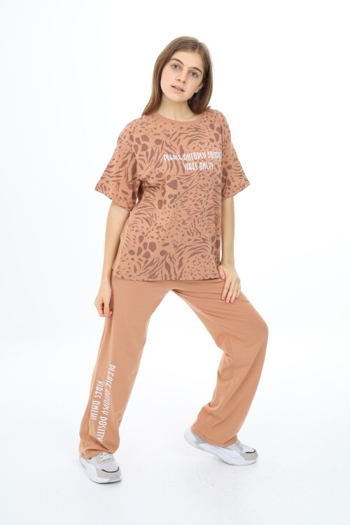 Kız Çocuk Desenli Takım 9-14 Yaş Px010