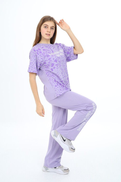 Kız Çocuk Desenli Takım 9-14 Yaş Px010