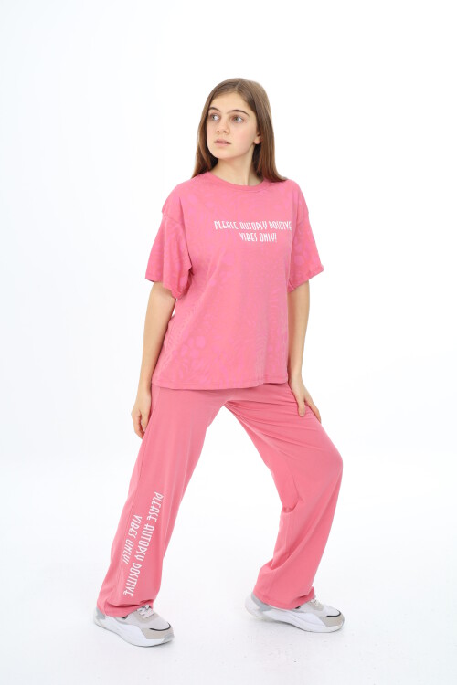 Kız Çocuk Desenli Takım 9-14 Yaş Px010
