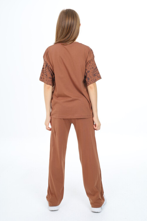Kız Çocuk Desenli Takım 9-14 Yaş Px010