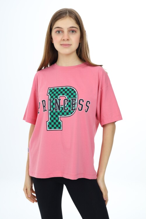 Kız Çocuk Harf Ve Yazı Baskılı T-Shirt 9-14 Yaş Lx5032