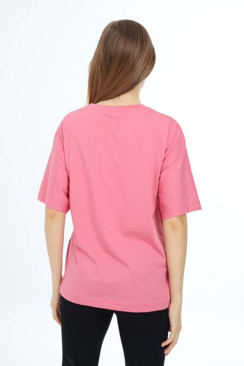 Kız Çocuk Harf Ve Yazı Baskılı T-Shirt 9-14 Yaş Lx5032