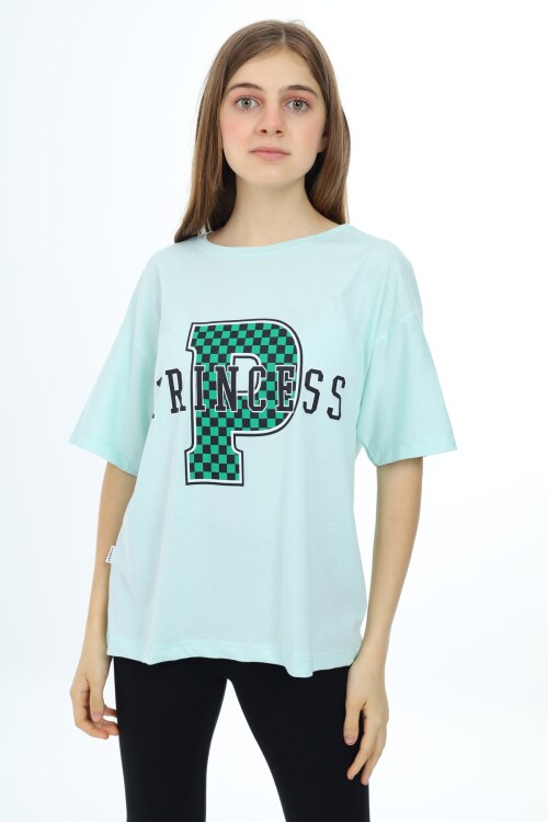 Kız Çocuk Harf Ve Yazı Baskılı T-Shirt 9-14 Yaş Lx5032