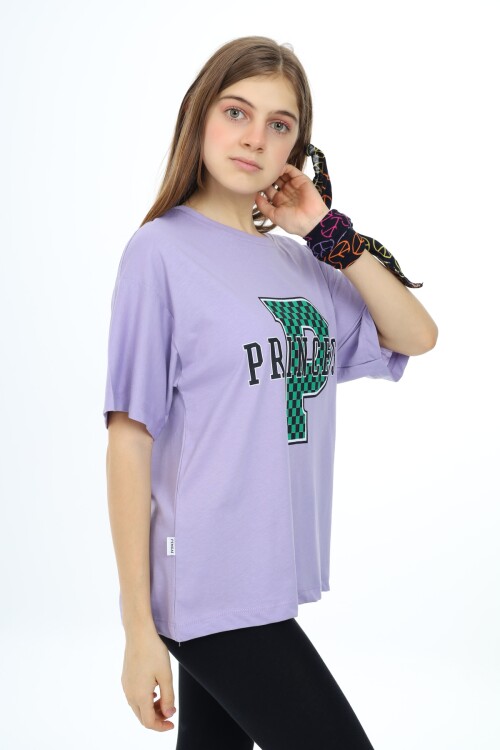 Kız Çocuk Harf Ve Yazı Baskılı T-Shirt 9-14 Yaş Lx5032