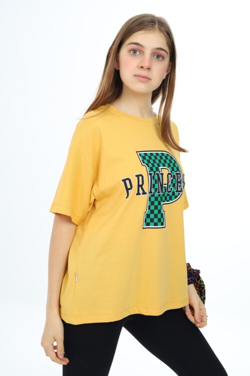 Kız Çocuk Harf Ve Yazı Baskılı T-Shirt 9-14 Yaş Lx5032