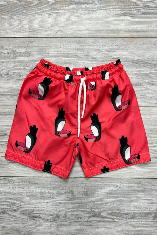 Erkek Çocuk Baskılı Deniz&Havuz Şortu 2-16 Yaş 002-1