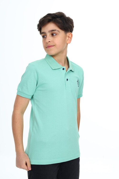Erkek Çocuk Polo Yaka T-Shirt 5-14 Yaş Lxb018