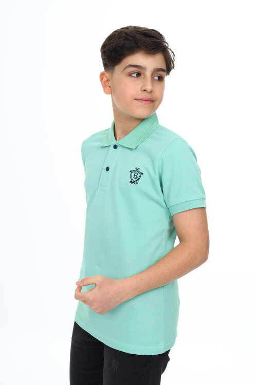 Erkek Çocuk Polo Yaka T-Shirt 5-14 Yaş Lxb018