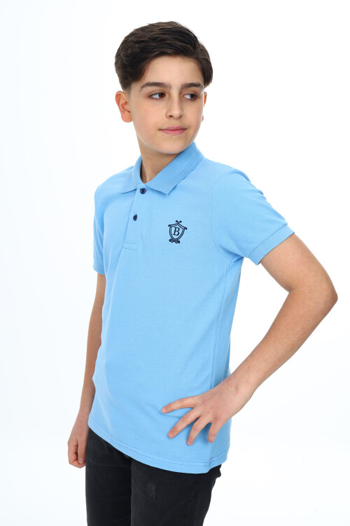 Erkek Çocuk Polo Yaka T-Shirt 5-14 Yaş Lxb018