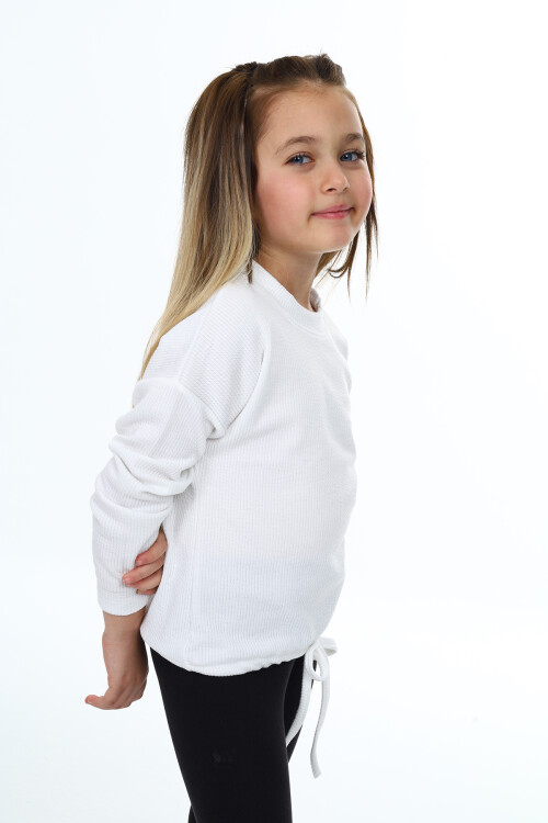 Kız Çocuk Bady Sweatshirt-Bel Kuşaklı 6-13 Yaş 9360