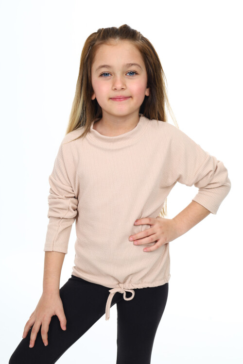 Kız Çocuk Bady Sweatshirt-Bel Kuşaklı 6-13 Yaş 9360