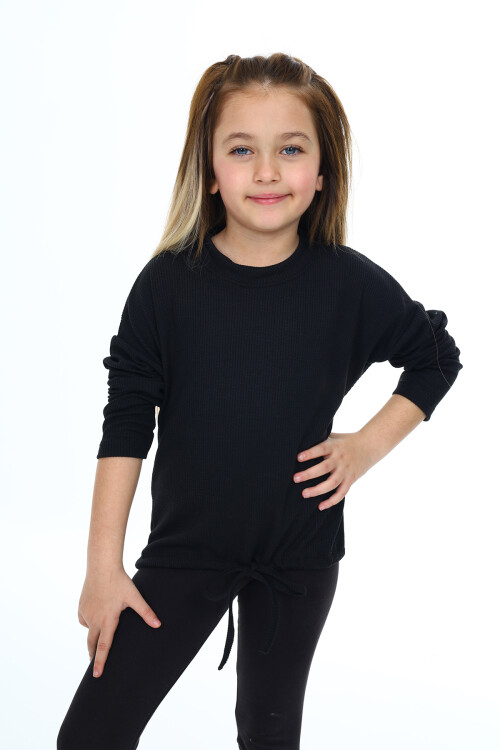 Kız Çocuk Bady Sweatshirt-Bel Kuşaklı 6-13 Yaş 9360