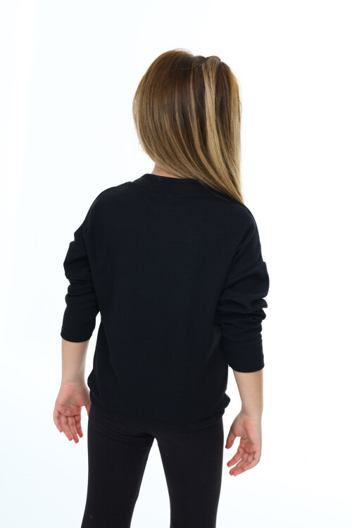 Kız Çocuk Bady Sweatshirt-Bel Kuşaklı 6-13 Yaş 9360