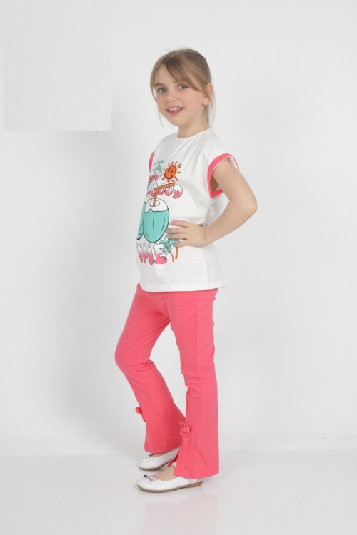 Kız Çocuk Fiyonklu 2li Takım 7-12 Yaş LV-01