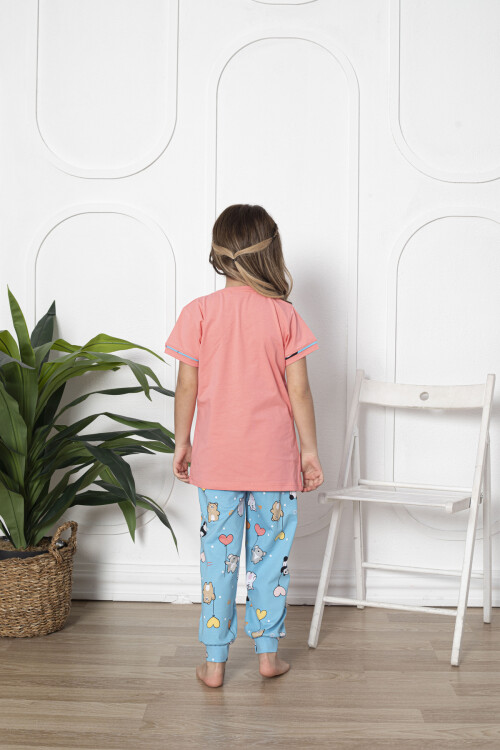 Kız Çocuk Make Wish Pandacık Baskılı Pijama Takımı 11-15 Yaş 6080