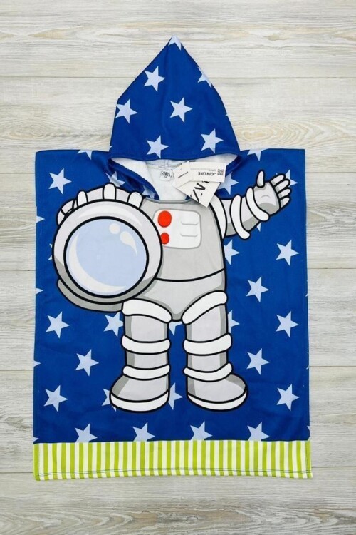 Erkek Çocuk Panço Havlu (Plaj+Havuz+Banyo) 2-9 Yaş 012-1