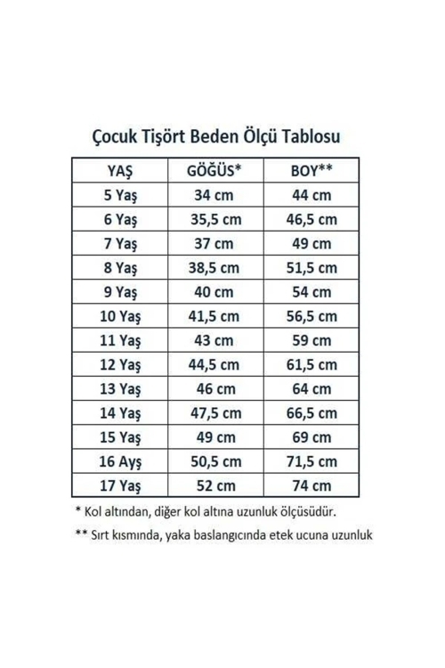 Kız Çocuk Okul Tarz %100 Pamuk T-Shirt - 5-17 Yaş AG001