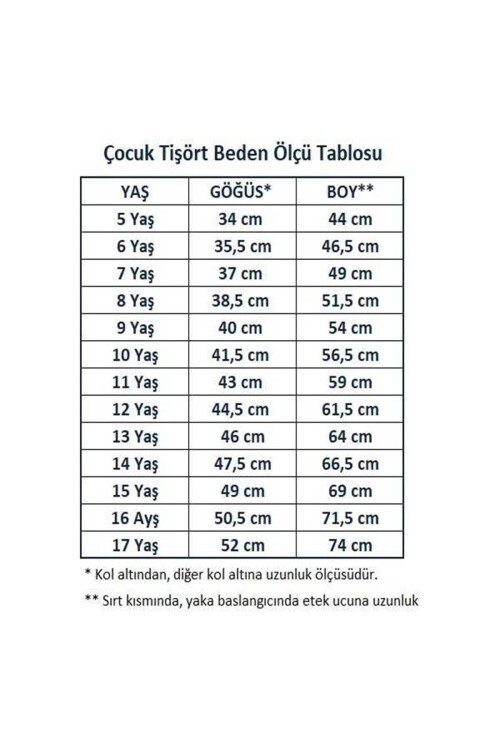 Kız Çocuk Okul Tarz %100 Pamuk T-Shirt - 5-17 Yaş AG003