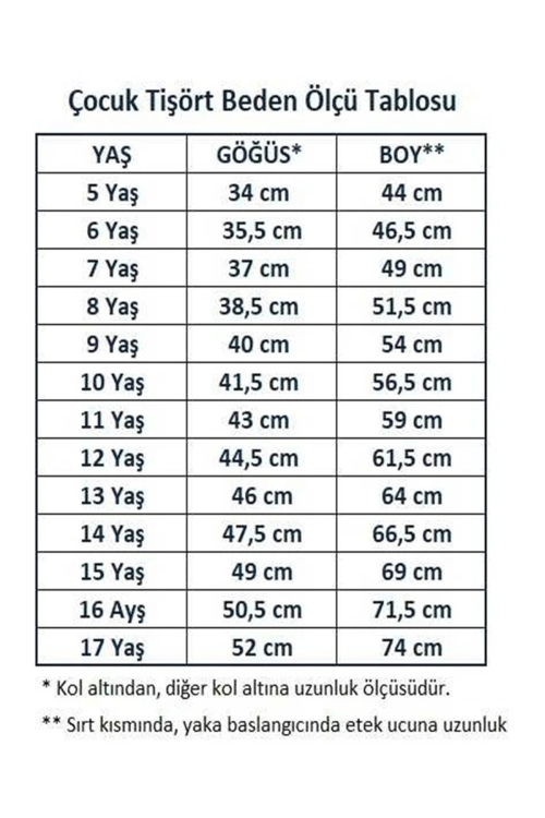 Kız Çocuk Okul Tarz %100 Pamuk T-Shirt -5-17 Yaş AG002