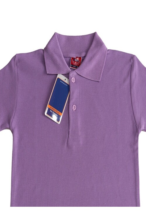 Kız Çocuk Okul Tarz %100 Pamuk T-Shirt - 5-17 Yaş AG003