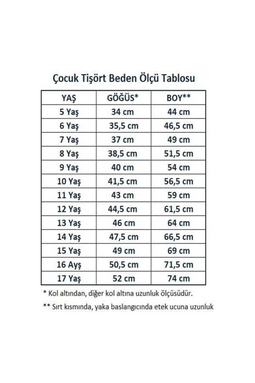 Kız Çocuk Okul Tarz %100 Pamuk T-Shirt -5-17 Yaş AG005