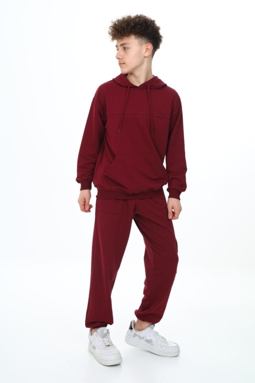 Erkek Çocuk Kapüşonlu 2 İplik Eşofman Takımı px7120