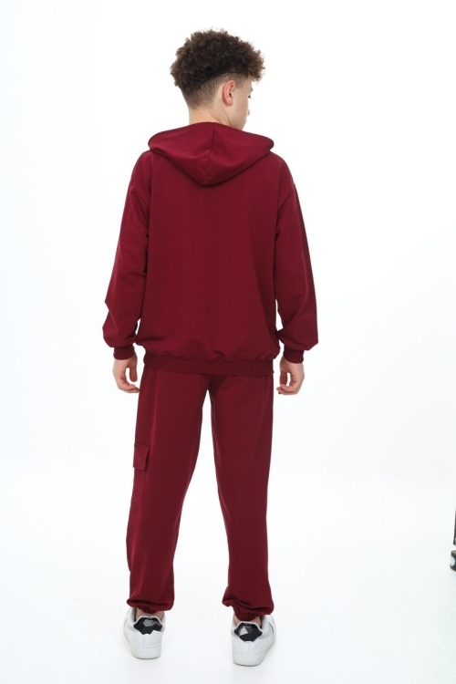 Erkek Çocuk Kapüşonlu 2 İplik Eşofman Takımı px7120