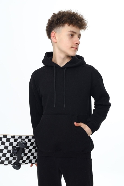 Erkek Çocuk Kapüşonlu 3 İplik Sweatshirt Px7141.1