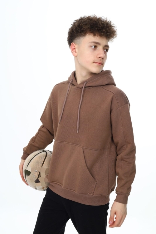 Erkek Çocuk Kapüşonlu 3 İplik Sweatshirt Px7141.1