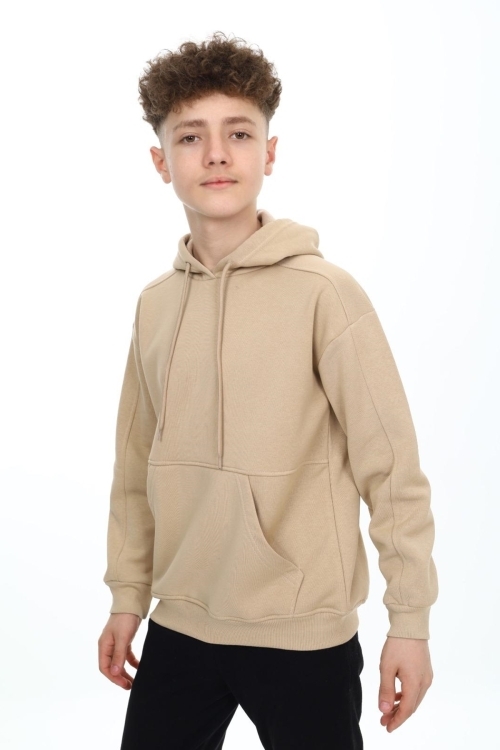 Erkek Çocuk Kapüşonlu 3 İplik Sweatshirt Px7141.1