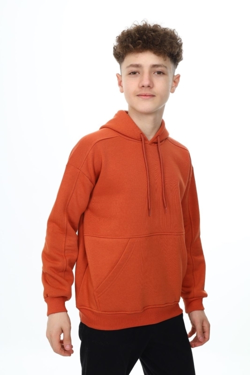 Erkek Çocuk Kapüşonlu 3 İplik Sweatshirt Px7141.1