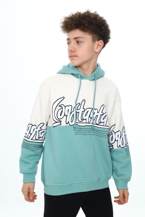 Erkek Çocuk Oversize Sweatshirt Hoodie Px7170.1