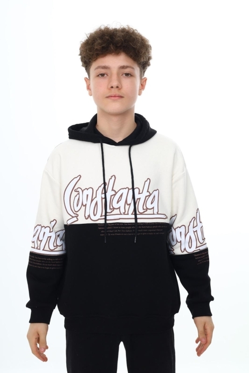 Erkek Çocuk Oversize Sweatshirt Hoodie Px7170.1