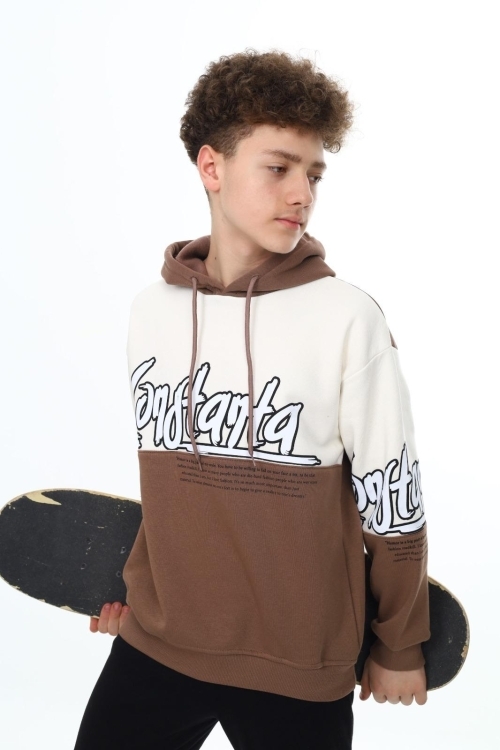 Erkek Çocuk Oversize Sweatshirt Hoodie Px7170.1